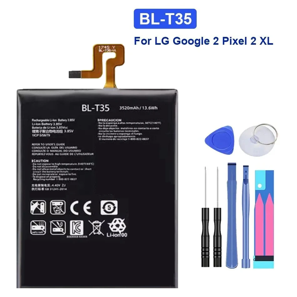 BL-T35 Battery For LG Google Pixel 2 XL, BLT35, 3520Mah