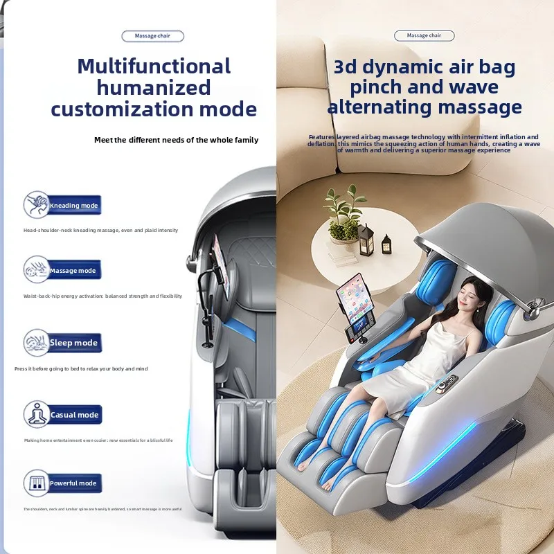 Massage Chair Full Body  Automatic Intelligent 8D Movement, Wholesale Custom Electric Massage Chair