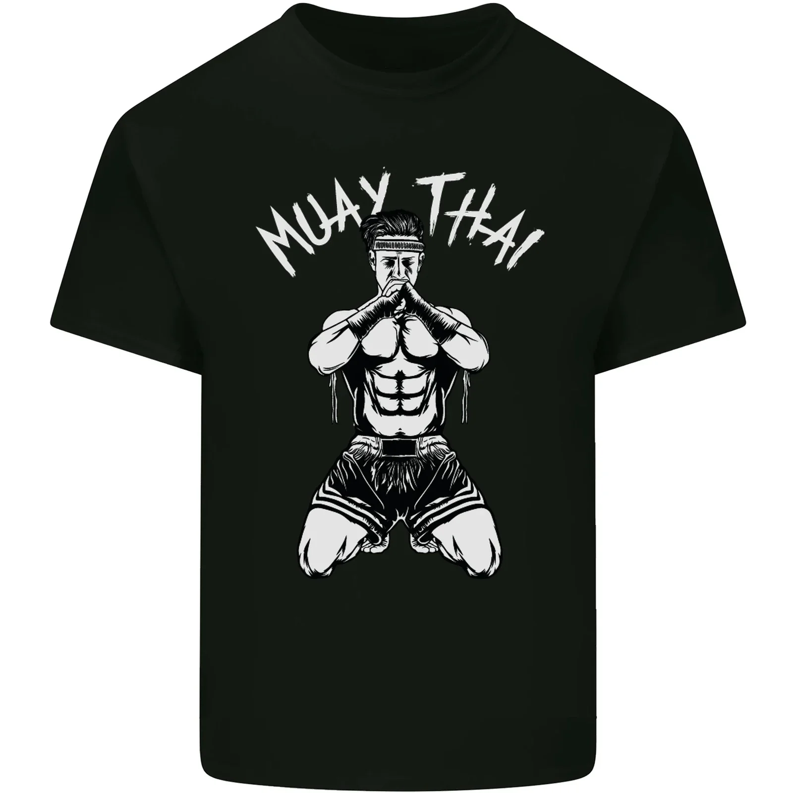 

Muay Thai Fighter Mixed Martial Arts MMA Mens Cotton T-Shirt Tee Top Premium Cotton Short Sleeve O-Neck Mens Tshirt S-3XL