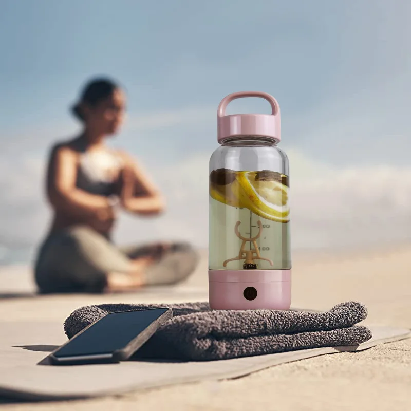 High Temperature Resistant Electric Mixing Shaker Mug, Leak-proof Large Cup for Protein Powder Shake