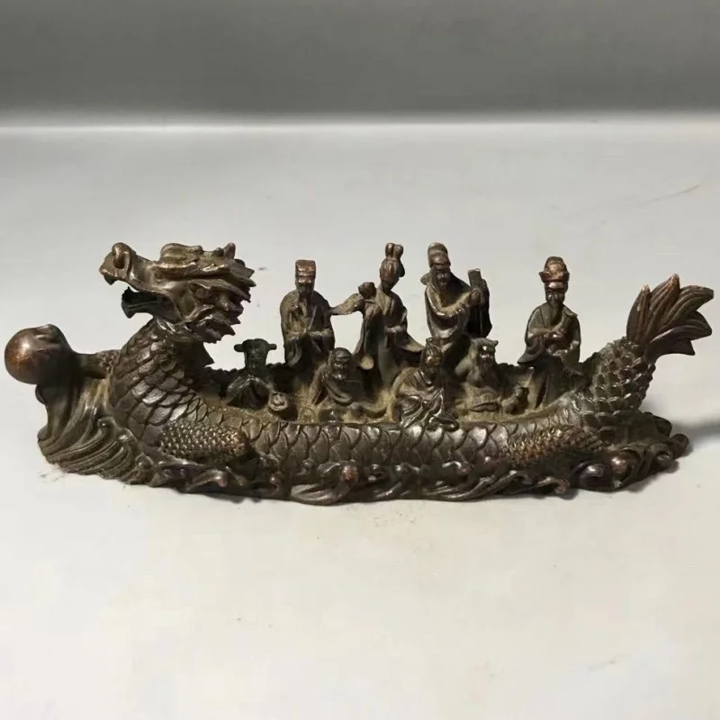 

Eight Immortals Dragon Boat Decoration Eight Immortals Crossing the Sea Decoration Living Room Office Home Figure Decoration