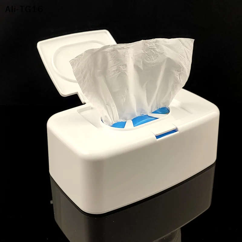 【TG16】1Pc 2026 New White Wet Tissue Box Wipe Dispenser Portable Wipes Napkin Storage Box Holder Container view 4