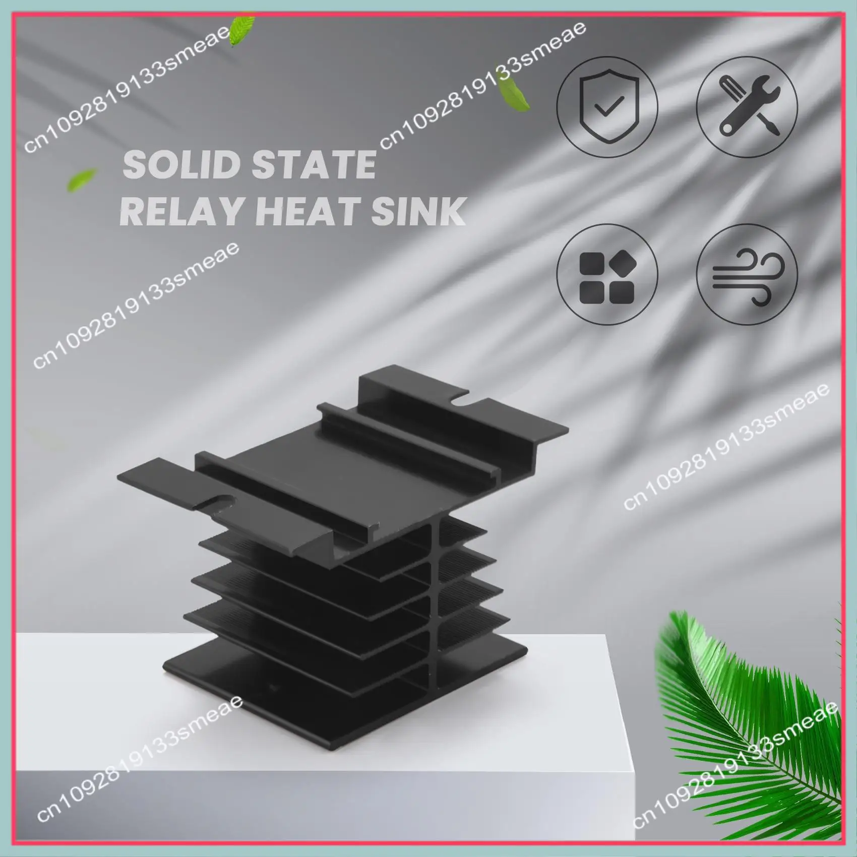 N94R Solid State Relay Heat Sink,3PCS Aluminum Heatsink PID Temperature Controller Heat Sink For Solid State Relay And SSR Radia