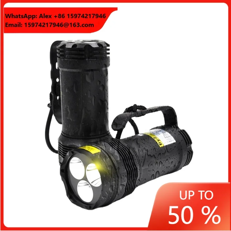 3000 Lumen IPX8 Waterproof Scuba Diving Flashlight Searchlight With 3 X L2 LED Powerful Underwater Torch Light