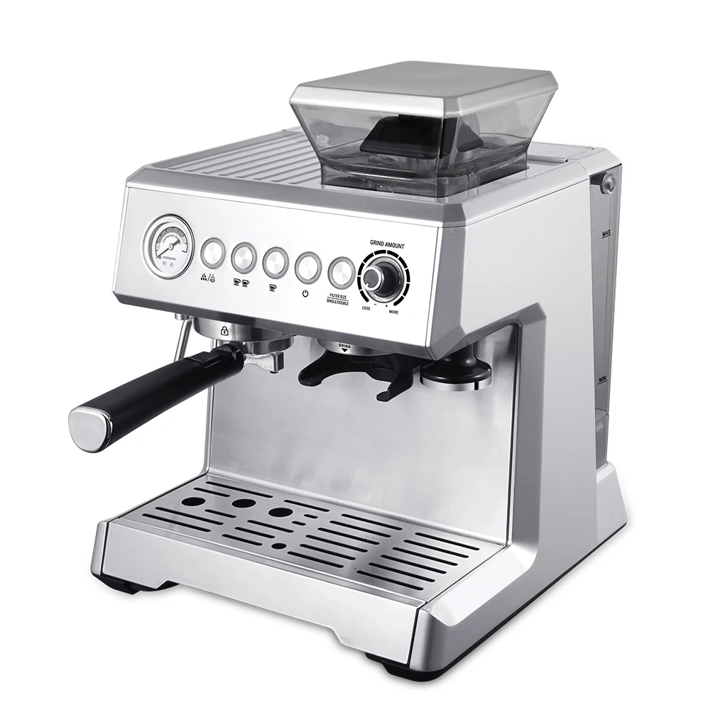 

Fully Automatic Home And Commercial Barista Shop Use Espresso Maker Electric Smart Coffee Machine With Bean Grinder For Business