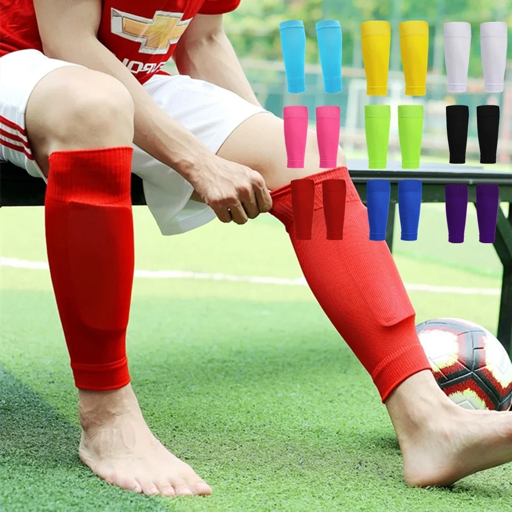 

Fashion Men Women Sports Long Shin Guard Sleeves Soccer Youth Calf Support Compression Sleeves Football Leg Sleeves for Adults