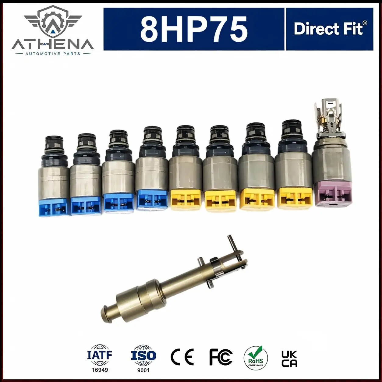 24008672582 1102198429 24008672594 GA8HP75Z 8HP75 Hybrid Transmission Solenoid Kit Fit BMW X5 F15 Hybrid