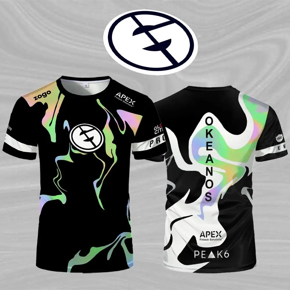 

Evil Geniuses Esports Club New Jersey Street Men's and Women's Casual Short Sleeve T-Shirt E-sports Customized Training Uniforms