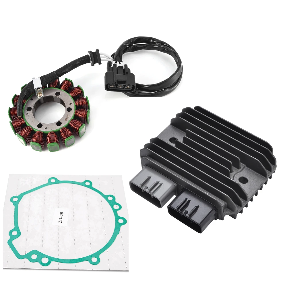 

Stator Coil Gasket Kit +Voltage Regulator Rectifier for Kawasaki Ninja ZX10R ZX-10R ZX 10R ZX10 R ZX1000 2008 2009 2010