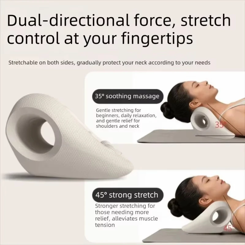New 1pcs Ergonomic Neck And Shoulder Massage Pillow Vertebrae Relax For Home Use Helps Stretch Cervical