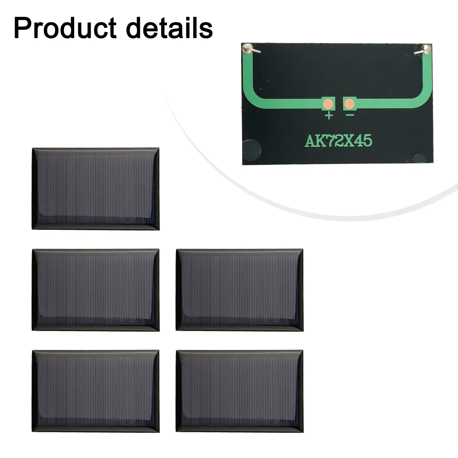 5pcs 6V 70mA Poly Mini Solar Cell Panel Module DIY For Light Charger Solar-powered Water Pumps Small Solar Power Systems