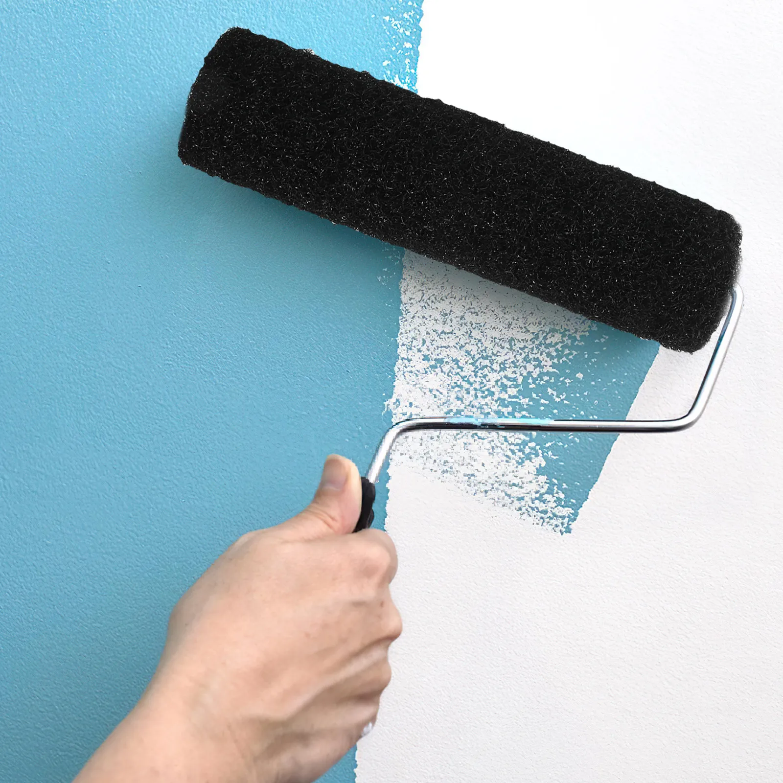 rolo-de-pintura-para-drywall-de-9-polegadas-com-cerdas-de-nylon-de-alta-elasticidade-para-aplicacao-em-paredes-e-tetos