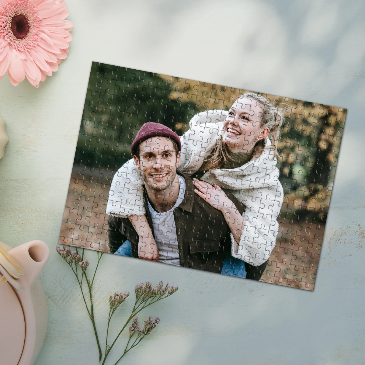 35/300/500/1000pcs Personalized Custom Photo Puzzle couple photos Education Puzzle Toy wooden Puzzle