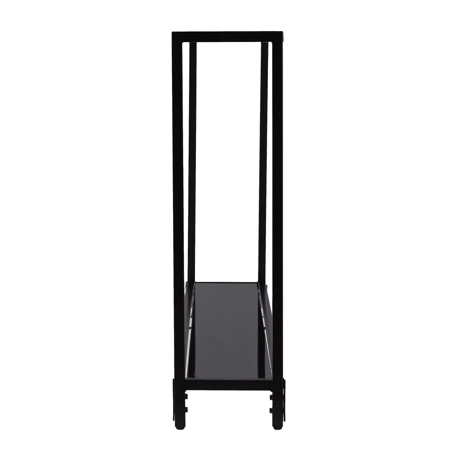 Narrow Metal Console Table, Dining Room With Open Concept Living Space Glam Style Powder-Coated Iron, Black, Customized view 5