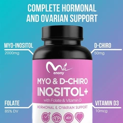 High quality inositol supplement D-Chiro Inositol with folic acid and vitamin D B8 40:1 Healthy Ovarian Support-60 capsules