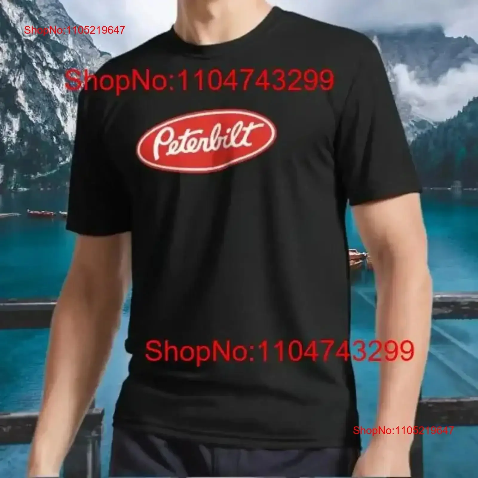 

Новая футболка красного цвета с логотипом Питерbilt, активный забавный размер от S до 5XL, винтажный стираный топ для повседневной носки, универсальная мягкая уличная одежда