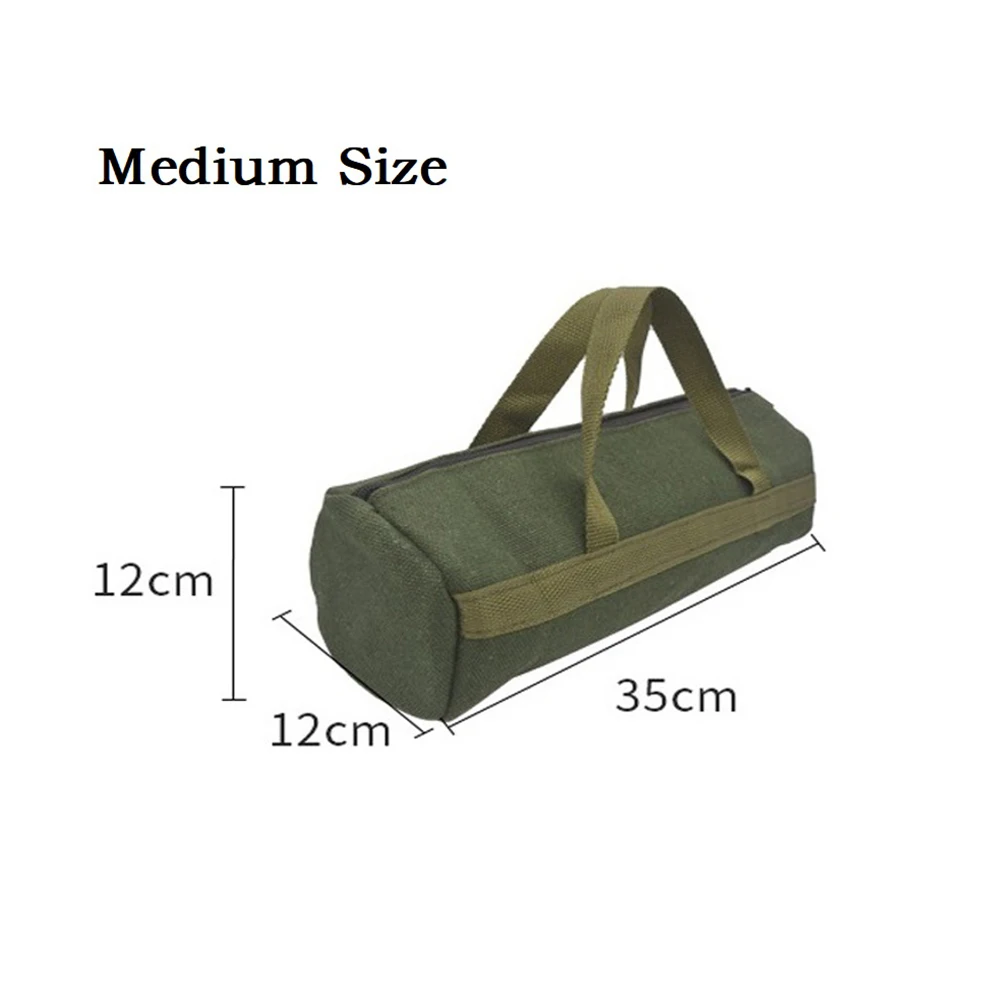 Storage Bag Tool Bag Canvas Drill Bit Electrician Tool Green Multi-function Portable Storage Bags High Quality