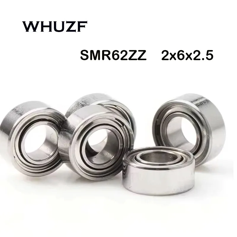 SMR62ZZ Bearings 2*6*2.5 mm ( 10 PCS ) ABEC-7 Stainless Steel Ball Bearings Shielded SMR62Z SMR62 Z ZZ