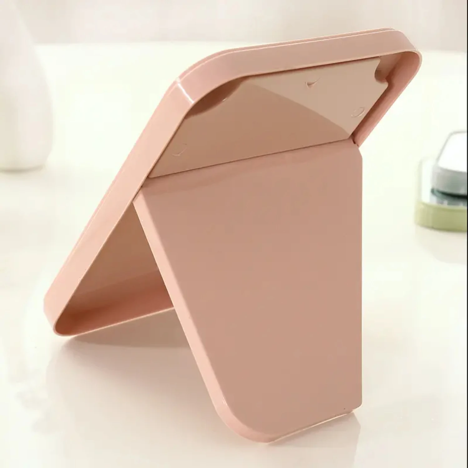 Miroir de bureau pliable pour étudiant, chambre à coucher, HD, portable, princesse, carré, beauté, petit voyage, adapté aux cadeaux pour femmes