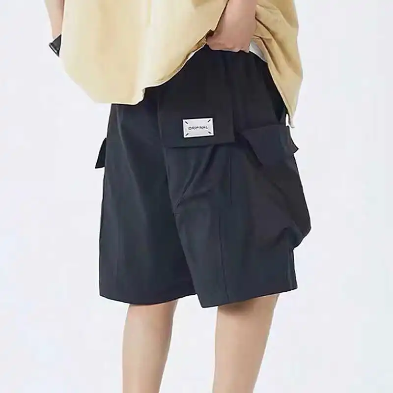 

Мужские рабочие шорты American Style: быстросохнущие, свободные, прямого кроя, тонкие, повседневные, летние, модные, большие размеры, боксеры