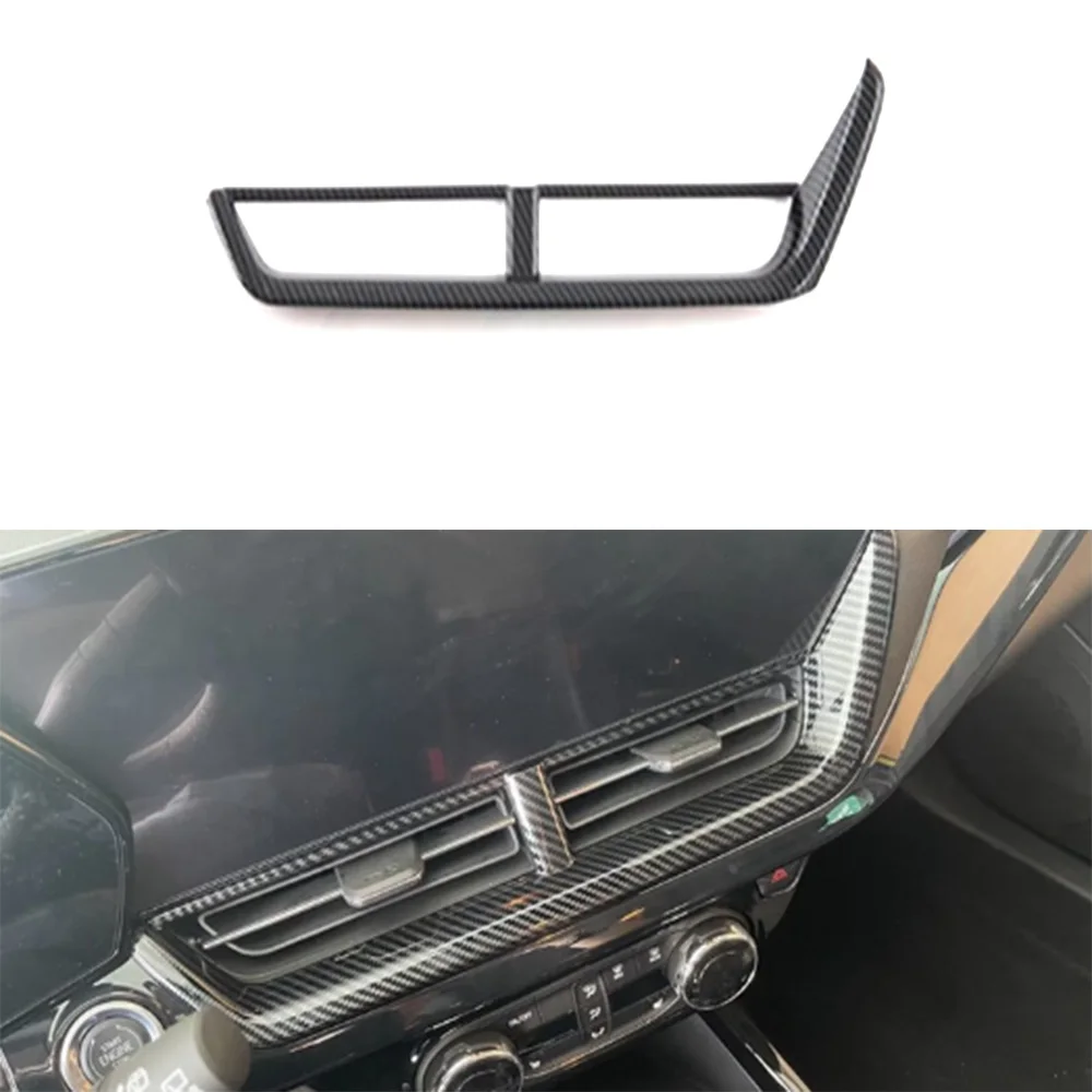 New ABS Car Stickers For Chevrolet Trax 2023 Dashboard Central Console Air Vent Frame Trim Auto Styling Accessory