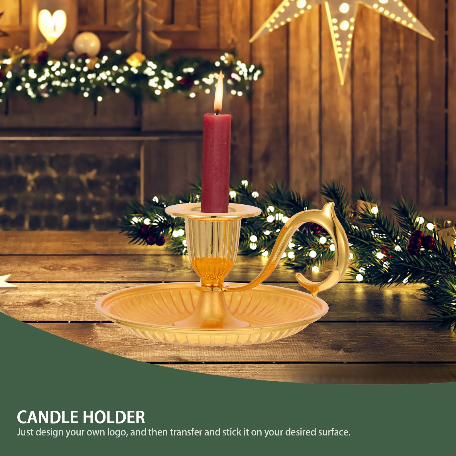 

Retro Holder Vintage Taper Candlestick Metal Decorative Tabletop Stand For Wedding Party Christmas Home Decoration