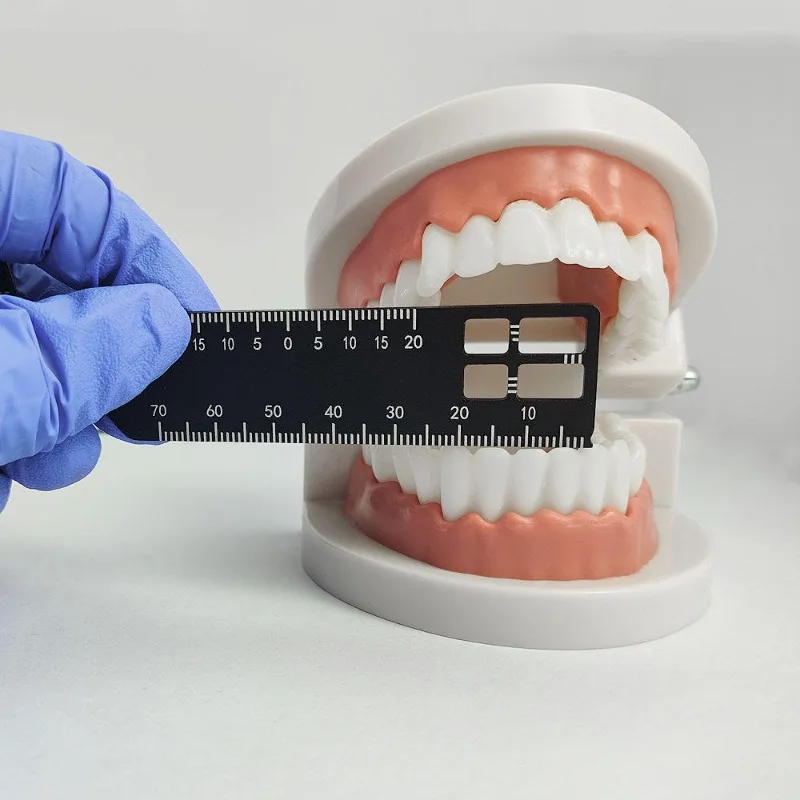 Dental Precision Measuring Ruler Double Sided Photography Gauge Span Scale Aluminum Endodontic Medical Tools