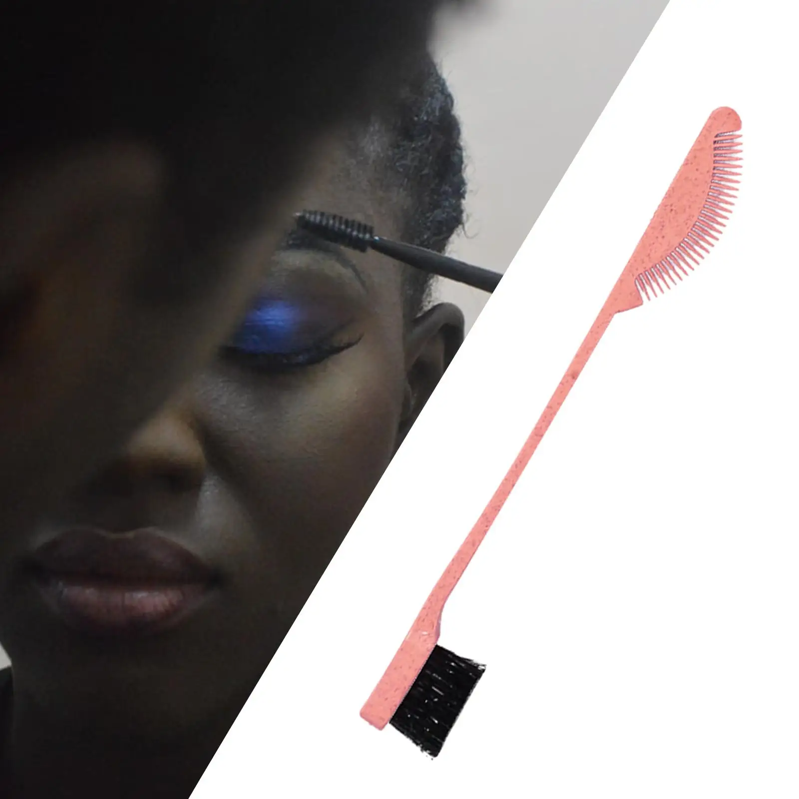 Pratico pettine per capelli con spazzola per il controllo dei bordi a doppia faccia 2 in 1 Combo Grooming