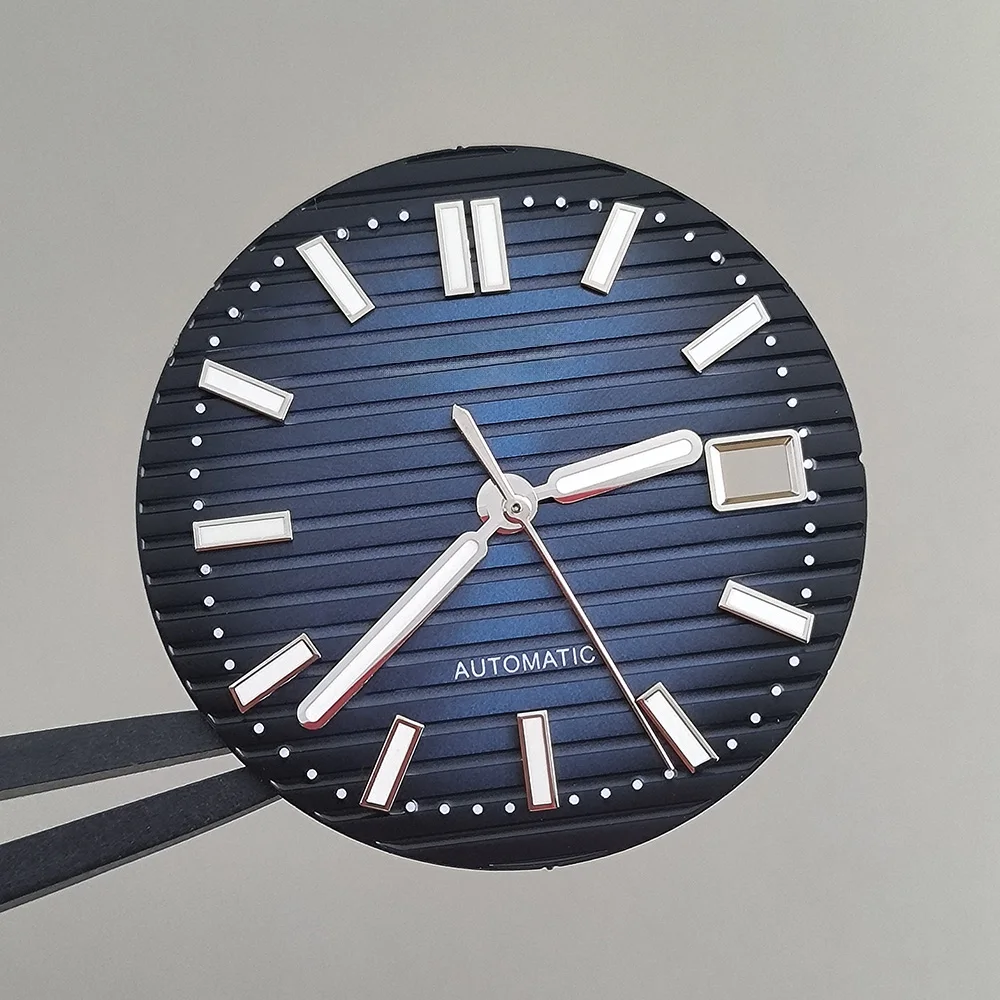 NH35 dial 30.5mm Nautilus dial Watch S dial green luminous dial Suitable for NH35 movement watch accessories Watch repair tool