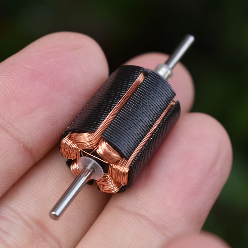 1PC Japan Minebea 18mm Diameter 6-pole Rotor Metal Brush Motor DC 6V-12V 8200RPM Large Torque Dual Shaft with 13 Metal Gear