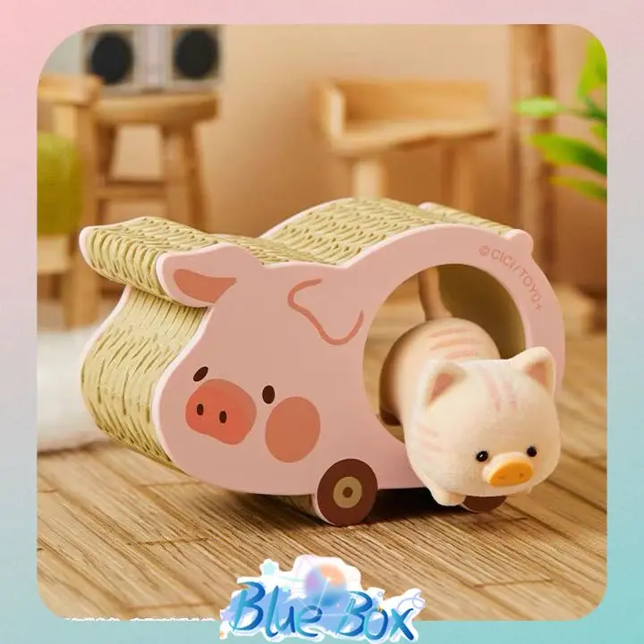

Genuine TOYZEROPLUS LuLu The Piggy Caturday Blind Box Series Flocked Plush Toy Desk Ornament Adorable Birthday Gift In Stock
