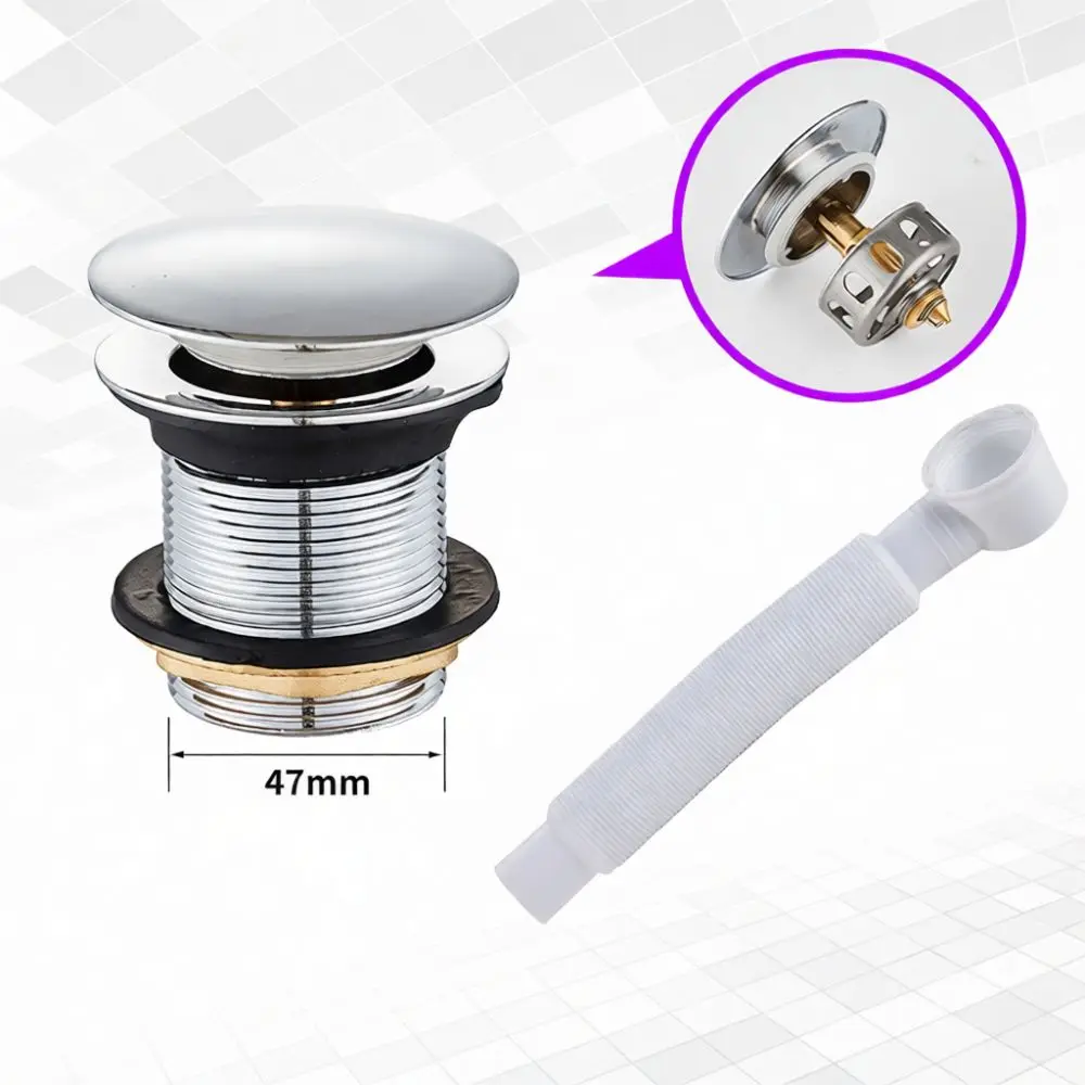 Universal Bathtub Drain Plug Spring Core Pop Up Stopper Shower Basin Sewer Filter Anti Odor Kitchen Bathroom Hardware