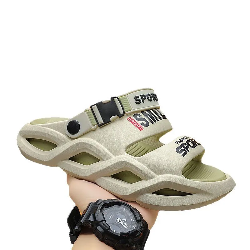 

Men's Summer Spring Water-Resistant Support Sandals EVA Thick Cushioned Sole Pain Relief Non-Slip Breathable Beach Pool Slippers