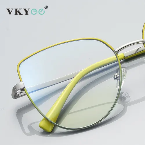 Imagen 2 del producto VICKY, gafas de lectura con montura gradiente a la moda, montura grande, antiluz azul, gafas graduadas personalizadas para ordenador PFD3081