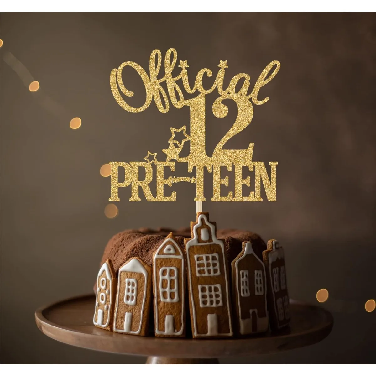 1 Stück offizieller Pre-teen 12-Kuchenaufsatz, Kuchendekorationen zum 12. Geburtstag, Prost auf 12-jährige Geburtstagsparty-Dekoration – Detail 4