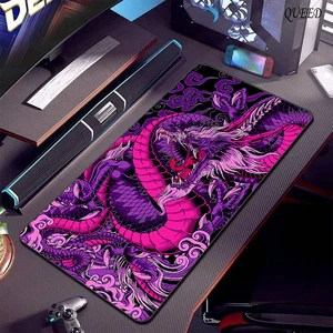 ゲーミングマウスパッド大型ドラゴンゲーマーマウスパッドコンピューターゲームテーブルカーペットデスクマットXXL 800x300mmマウスマットラバーキーボードパッド 10ベストセールス800x300マウスパッド-3