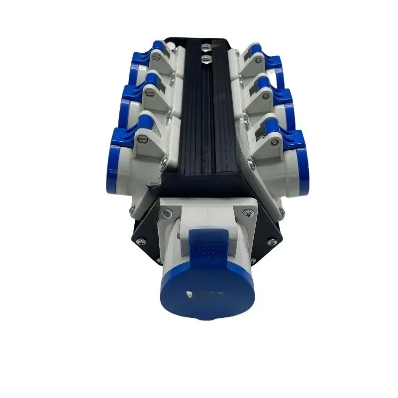 CEE 16A Input 7 Channels 16A CEE Outputs Small Power Distribution Box for Stage