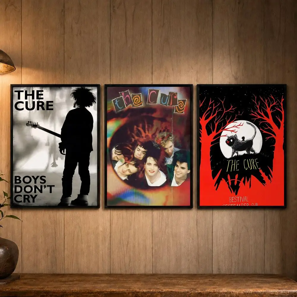 Precision Band T-The CureS Poster Self-adhesive Art Poster Decoracion Painting Wall Art White Kraft Paper Home Decor