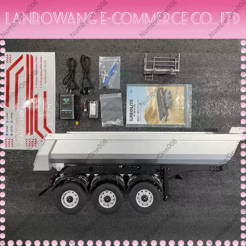 1/18 1509 Rc Semi Dump Trailer Electric Lifting For Rc Tractor Truck 1501pro Tail Light Support Leg No Sound System Model