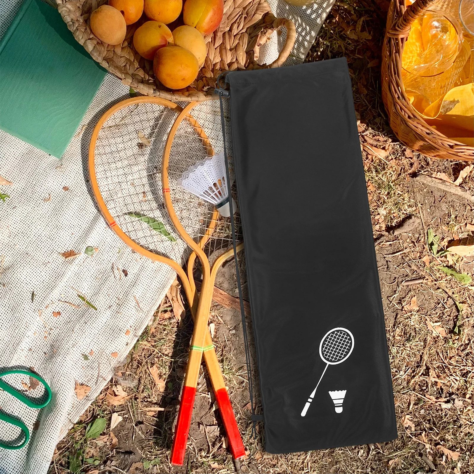 

Портативная сумка для хранения ракеток для бадминтона, утолщенный ворсовый материал, сильное мастерство для любителей спорта, многофункциональная ракетка