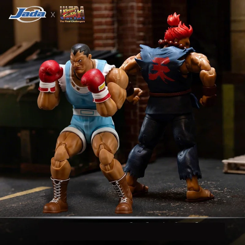 Jada Toys Street Fighter 2 Gouki M Bison figura de acción figuras genuinas colección de PVC Boxer Balrog juego Merch juguete niño regalo