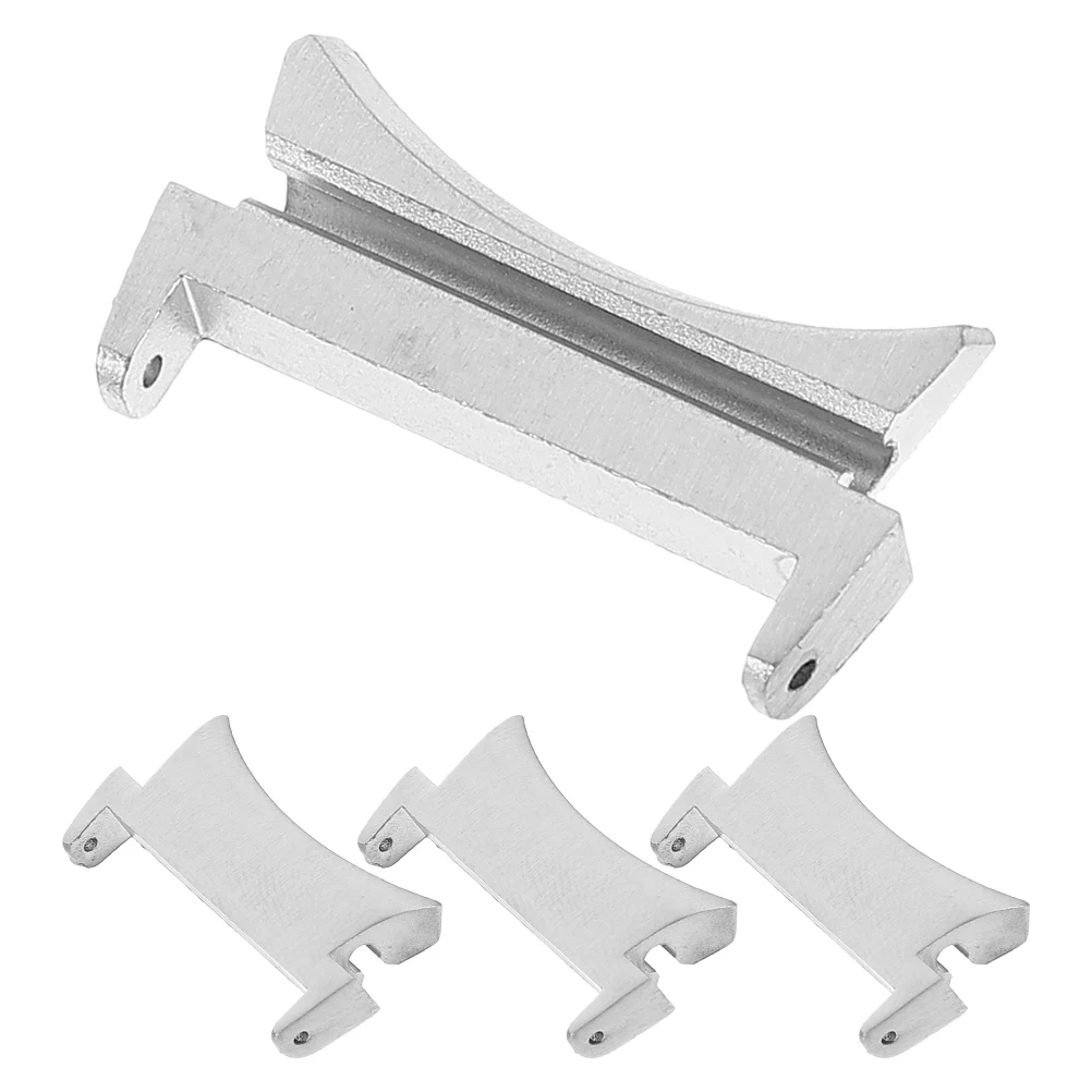 

4 Pcs Watch Band Connector Stainless Steel Clasp Replacement Link Pins Accessories Compatible Precision Design Durability