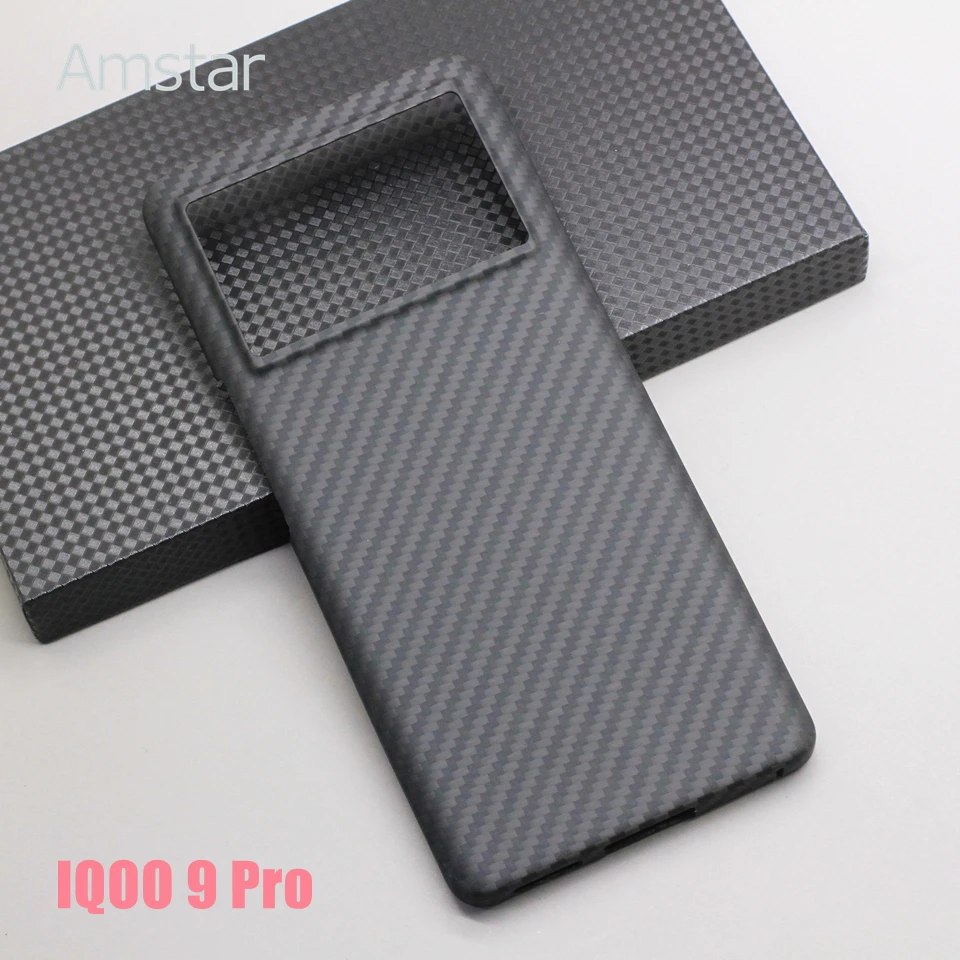 Amstar High-quality Carbon Fiber Protective Case for VIVO IQOO 9 Pro Ultra-thin Anti-fall Business Aramid Fiber Cover for IQOO 9