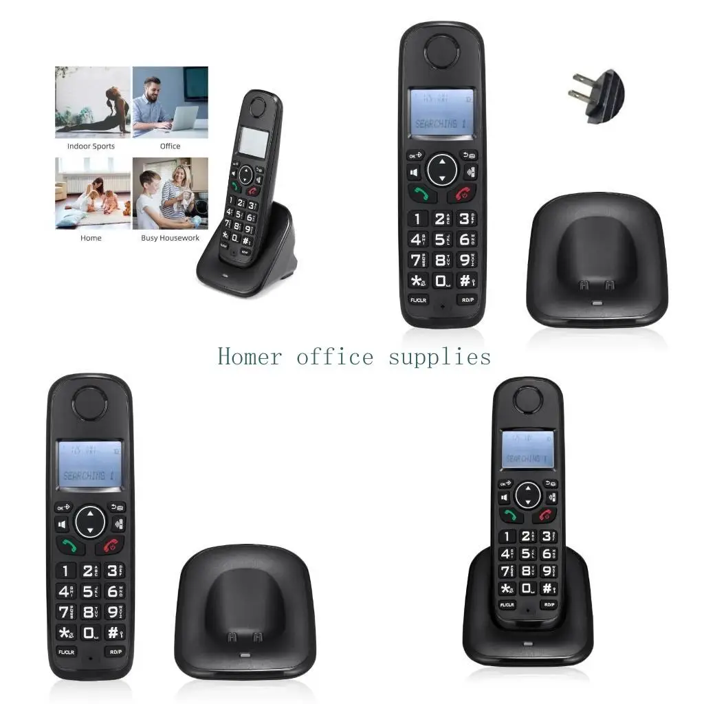 K43B Stylish Home and Office Telephone Set Fixed Landline with CallerID and Memory