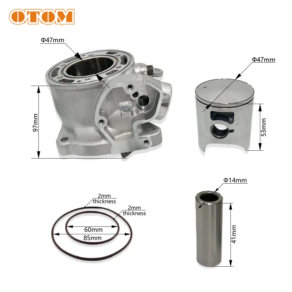 85CC Motorcycle Cylinder Kit Piston Ring Gasket Seal Bearing Parts For KTM SX85 2013-2017 HUSQVARNA TC85 2014-2017 Koshine XN85