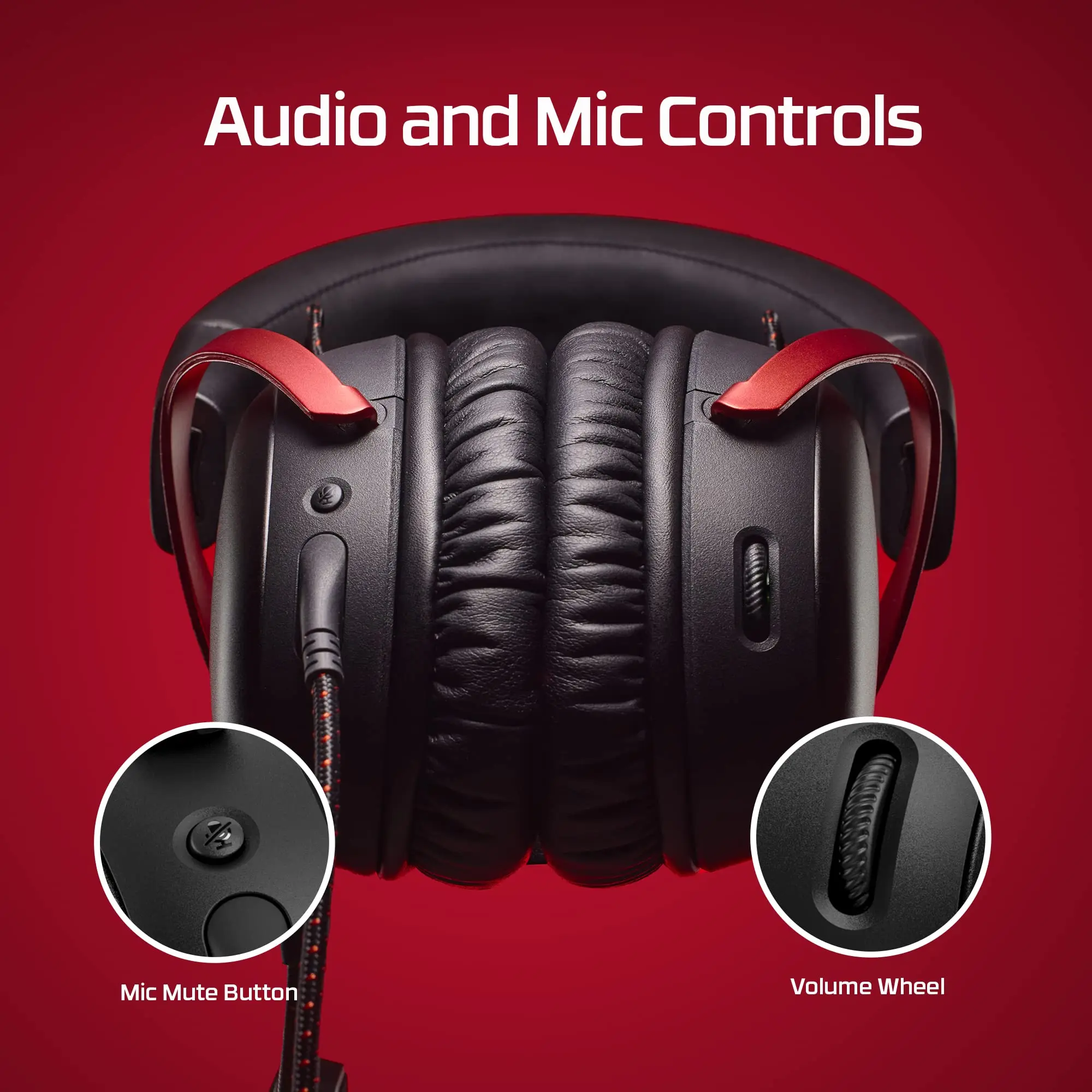 HyperX Cloud 3 III 有線ゲーミング ヘッドセット ブラック/レッド HXR