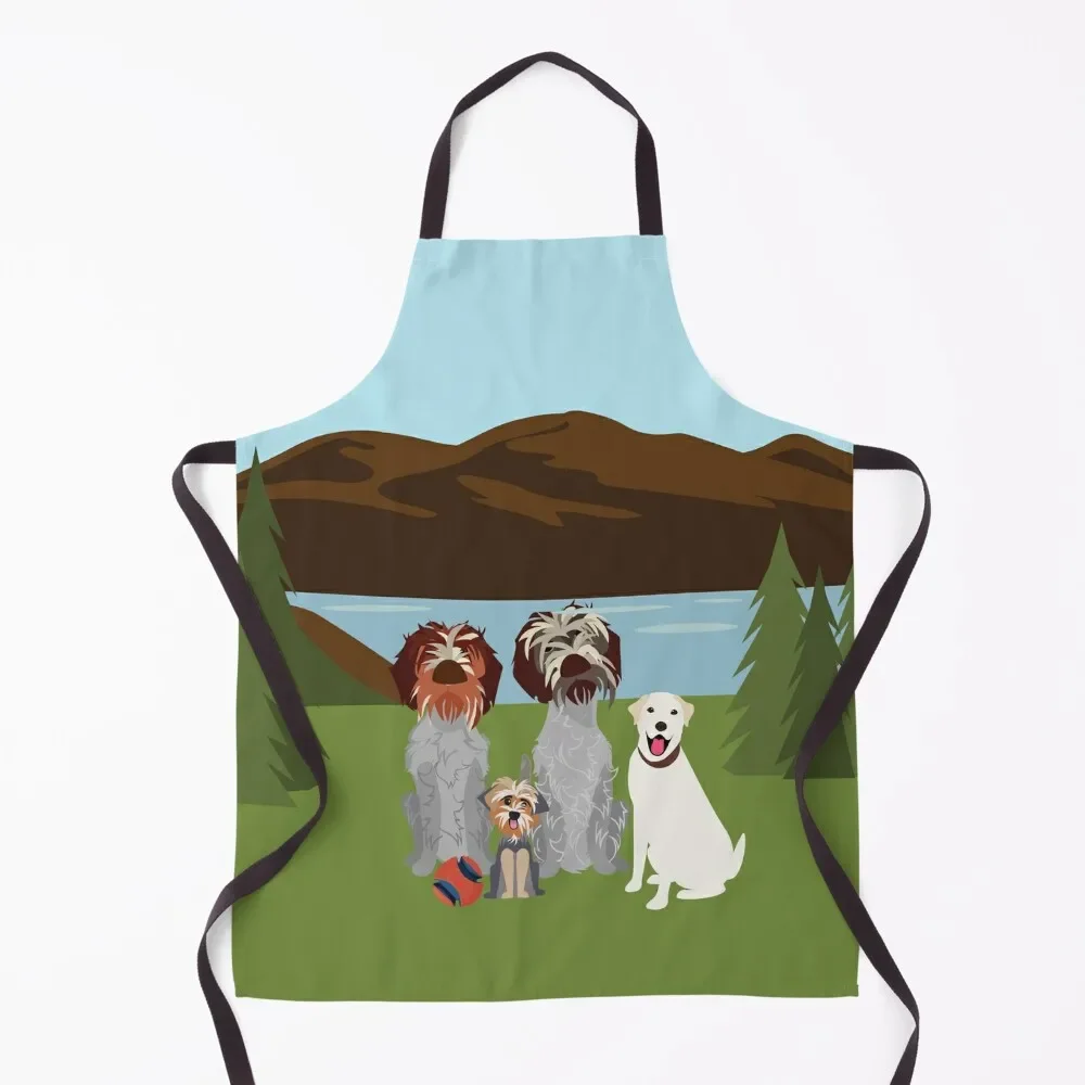 

GANG 2022 Apron japanese woman Teacher Kitchen Items For Home For Man Haircut Apron