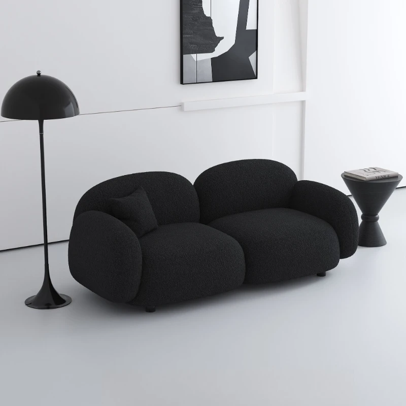 

Double Fabric Sofa Minimalist Homestay Resting Area Reception