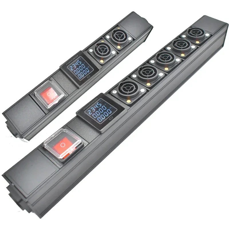 NAC3FPX NAC3MPX PDU Power strip Schuko Powerlink box audio 3P aviation Digital display ammeter socket LED switch