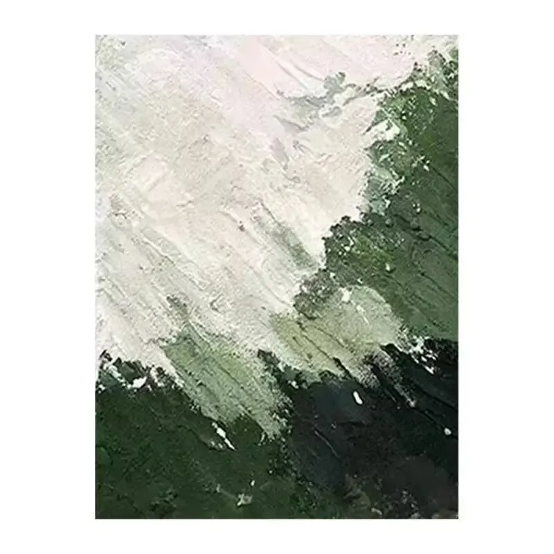 

Nordic Abstract Dark Green Texture Hanging Painting,100% Manual Handmade Oil Painting, Hanging Picture For Home,Bedroom Entrance